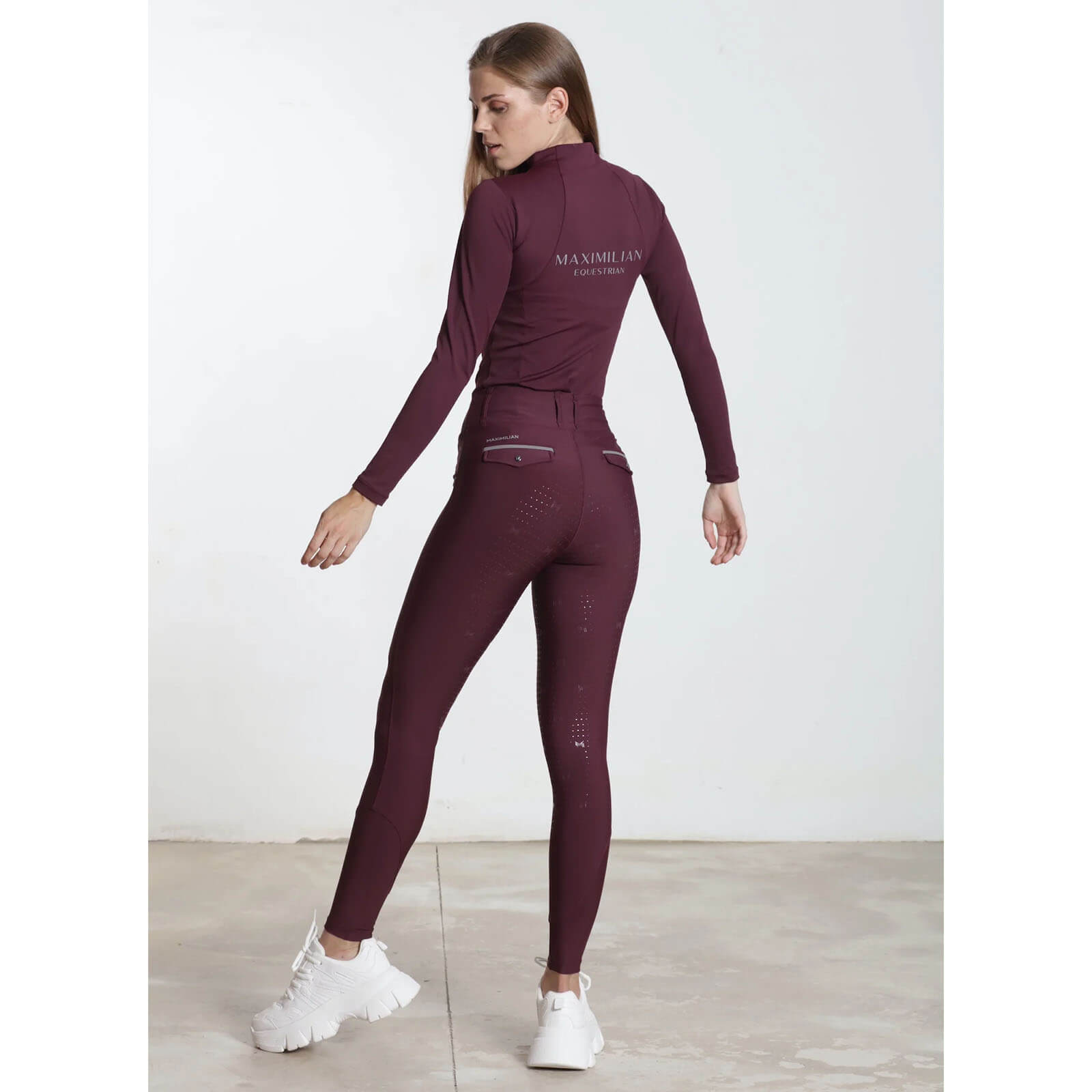 Reitleggings Damen Full-Grip Pro Riding Leggings