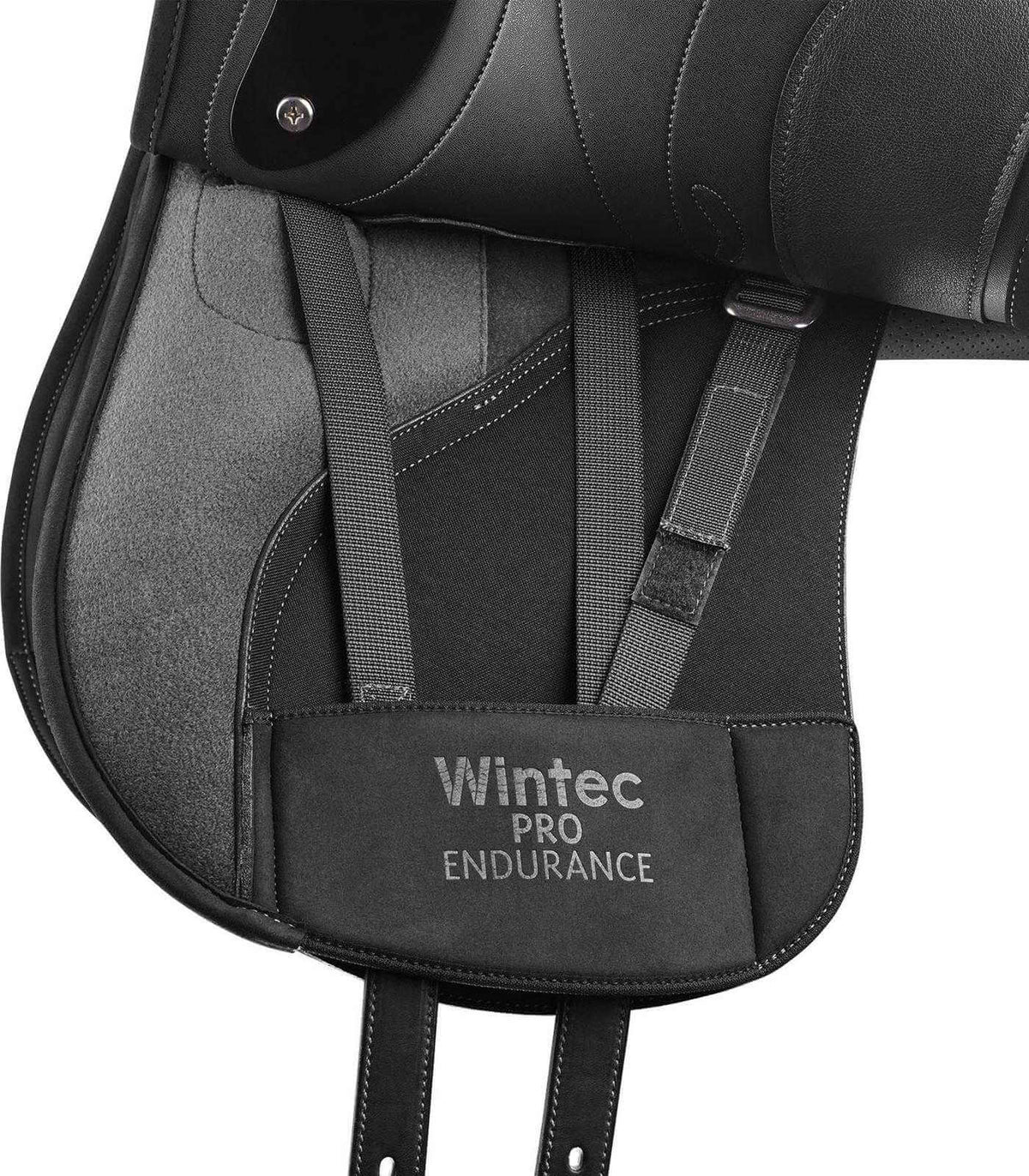 Wintec HART Pro Endurance Sattel, Schwarz, Detailaufnahme des Sattels.
