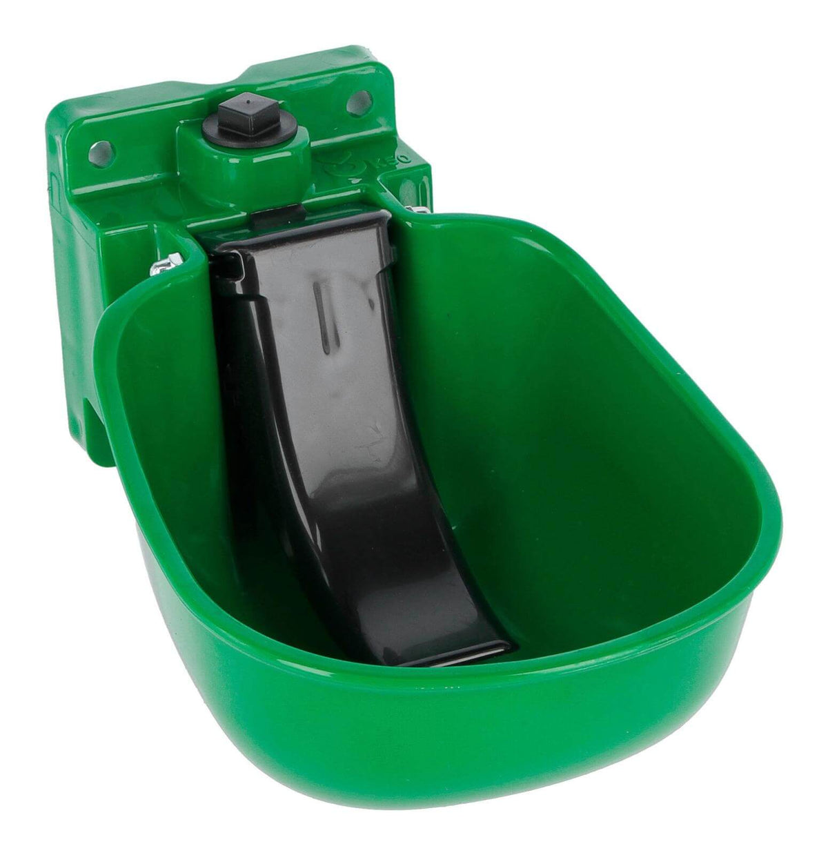 KERBL Tränkebecken KN50 für Wasserfass, Grün, Produkt allein auf weißem Hintergrund.