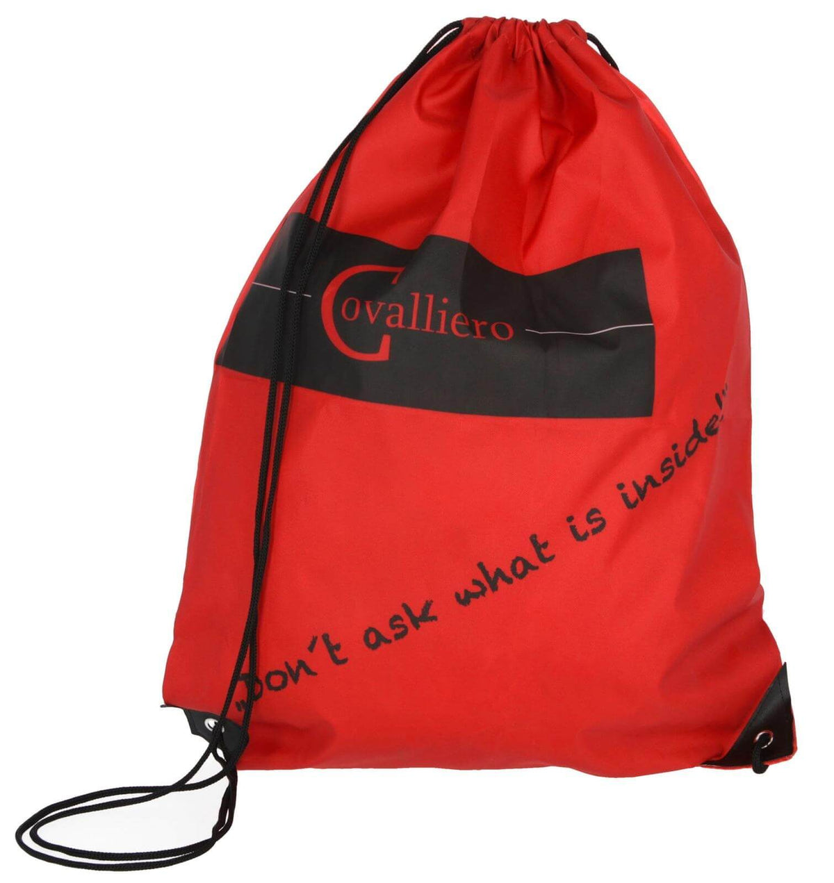Covalliero Putzbeutel Putztasche, Rot, Produkt allein auf weißem Hintergrund.