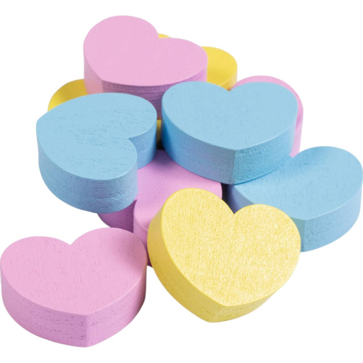 Leckerlis aus Holz Hearts Hobby Horsing, mehrere Farbvarianten, Produkt allein.
