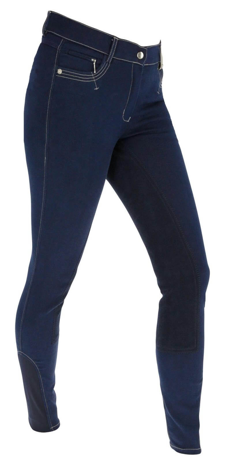 Reithose Damen BasicPlus LS Damenreithose Vollbesatz Kunstleder