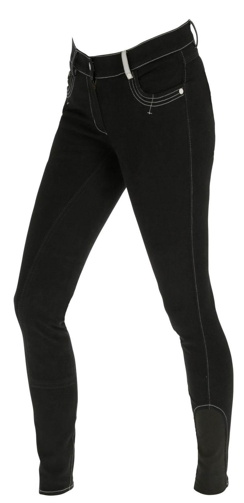 Reithose Damen BasicPlus LS Damenreithose Vollbesatz Kunstleder