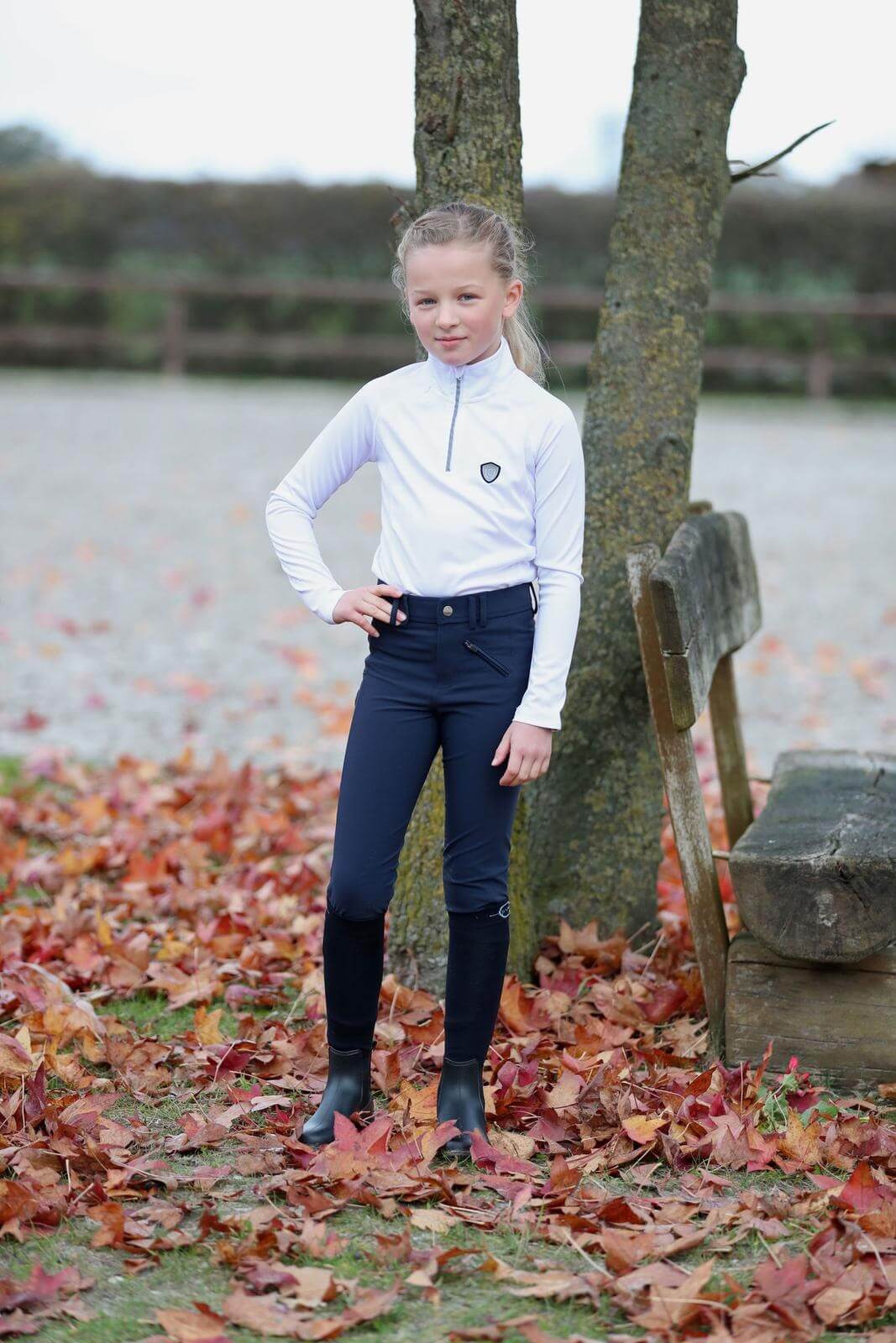 Reithose Kinder Knie-Grip Bali Kinderreithose Kniebesatz