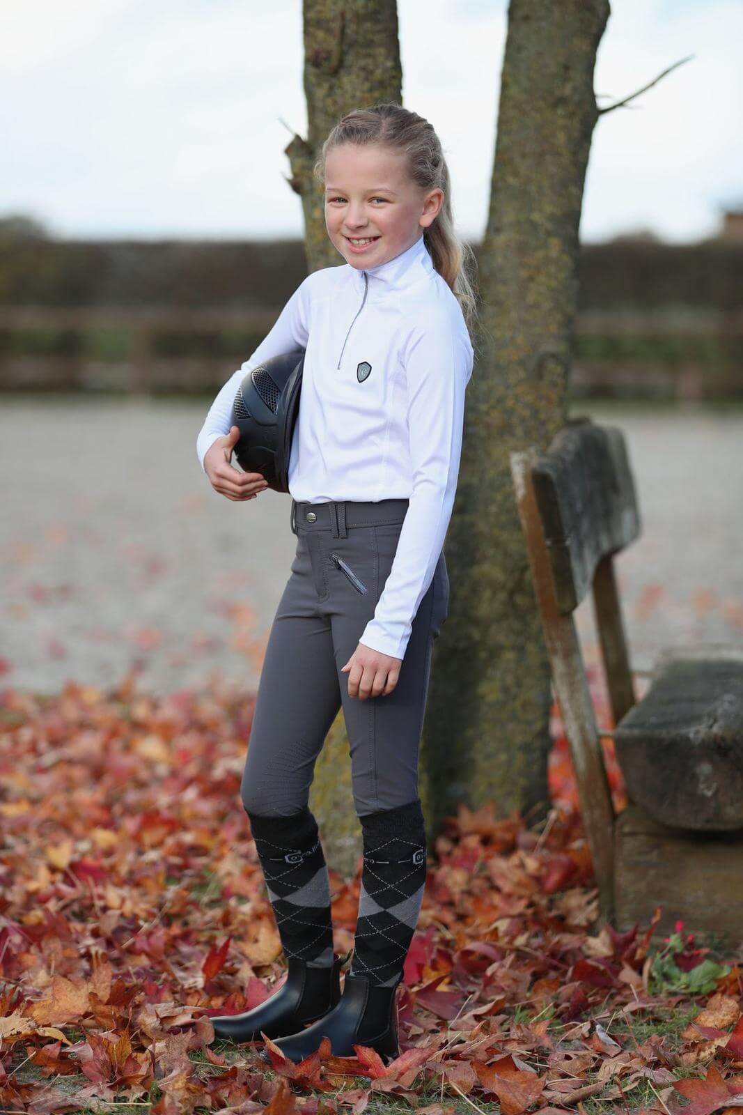Reithose Kinder Knie-Grip Bali Kinderreithose Kniebesatz