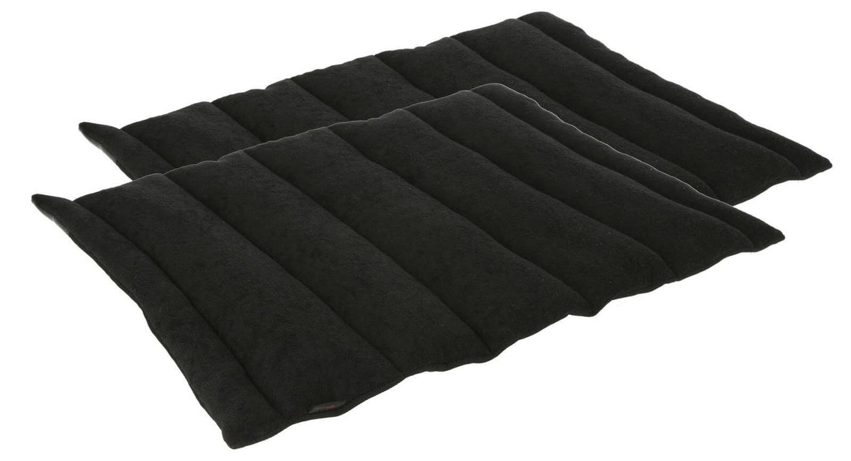 Covalliero Bandagierunterlagen Bandagier-Pads, Schwarz, Produkt allein auf weißem Hintergrund.