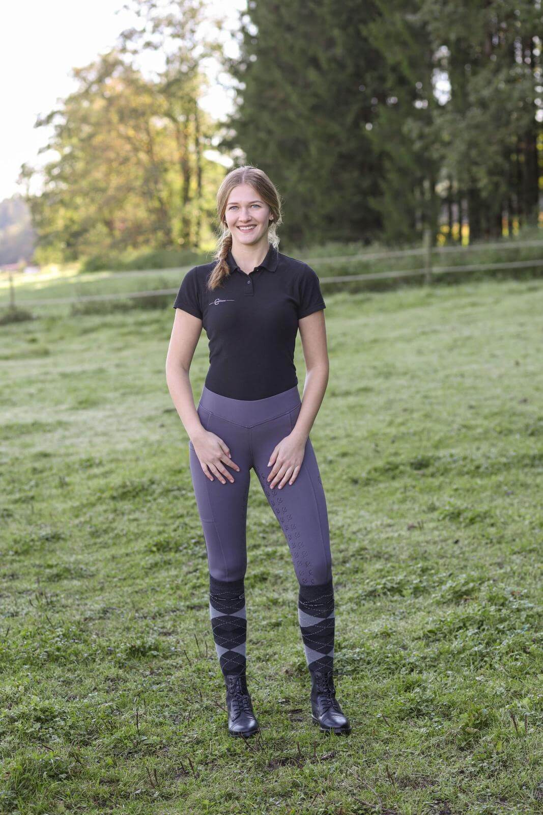 Reitleggings Damen Full-Grip ClassicStar Damenreitleggings Vollbesatz