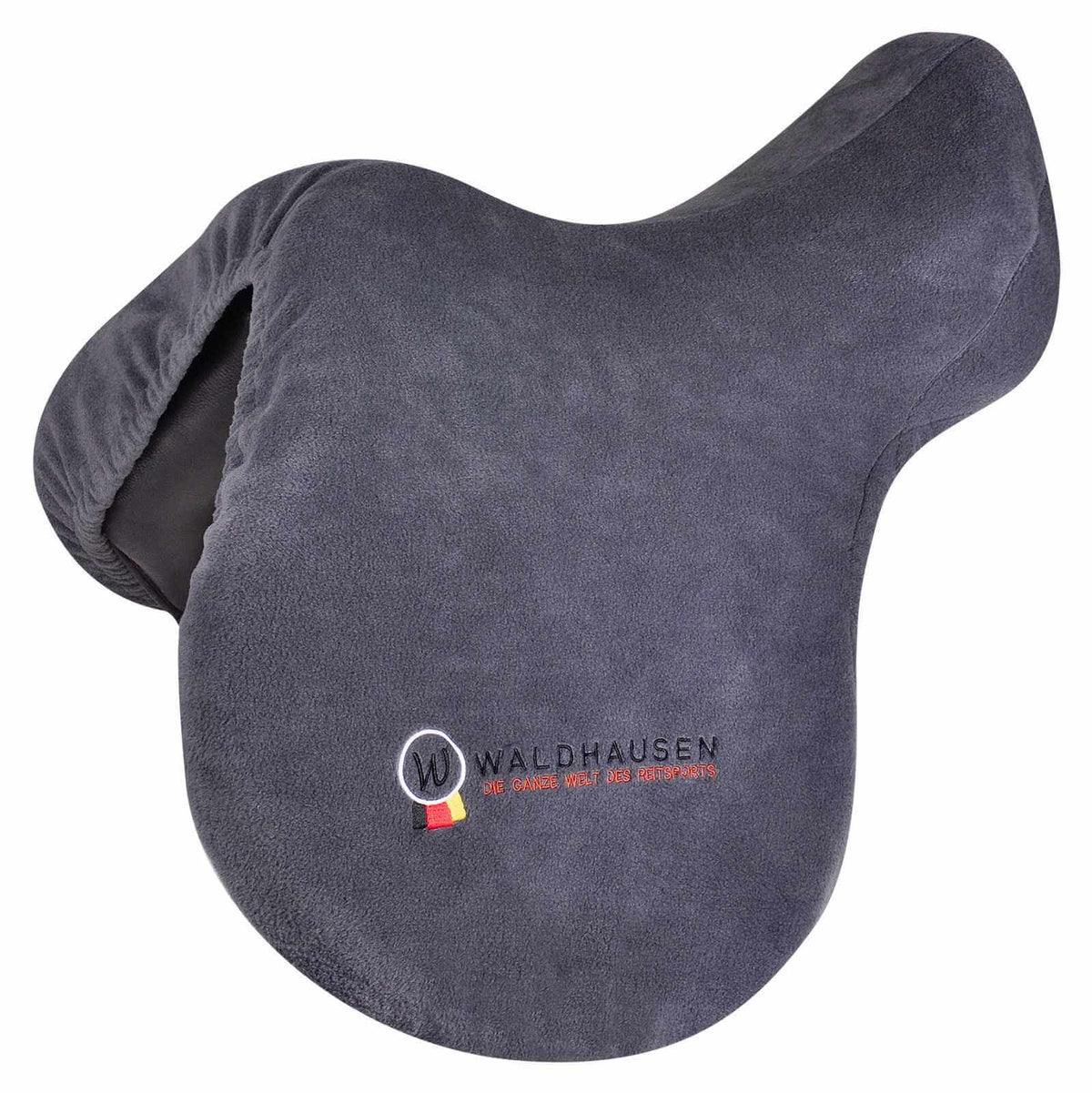Sattelschutzbezug Fleece, grey, Waldhausen embroidery