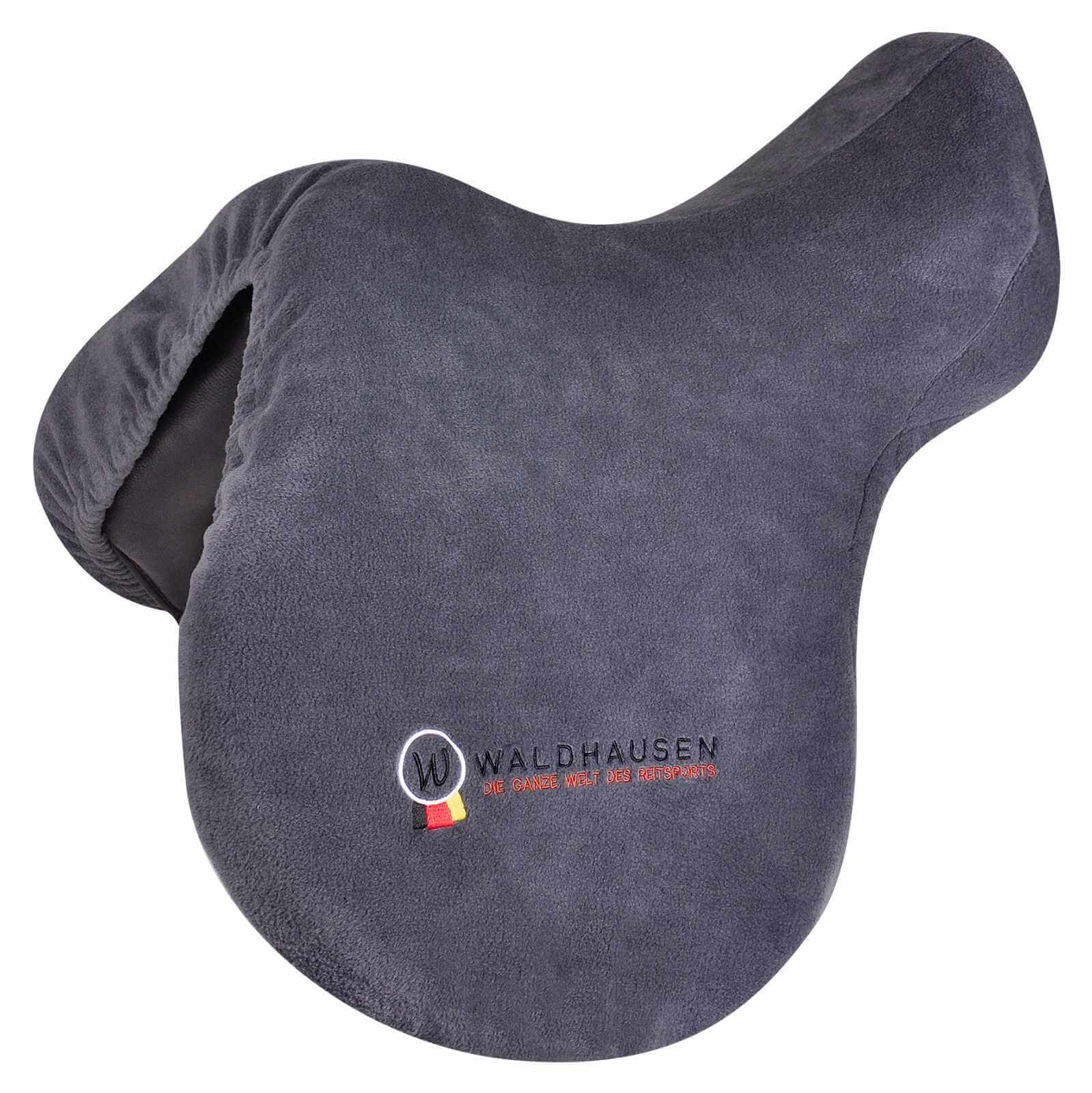 Sattelschutzbezug Fleece, grey, Waldhausen embroidery