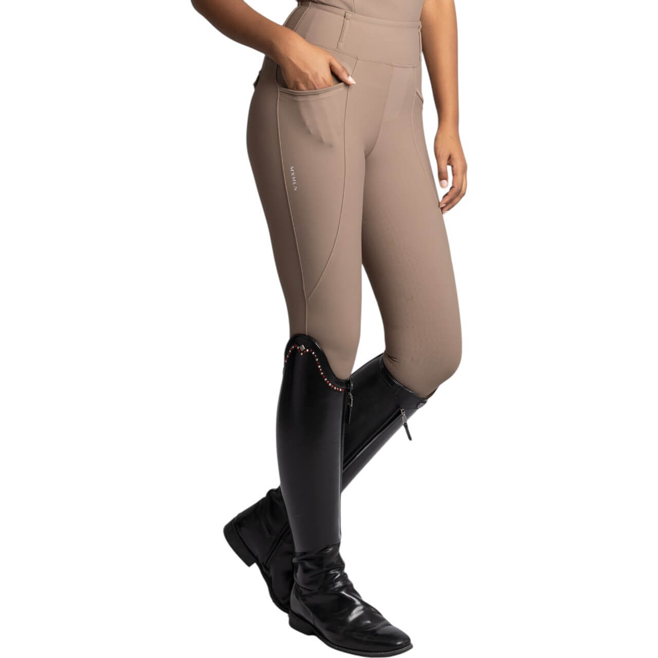 Reitleggings Damen Full-Grip Pro Riding Leggings
