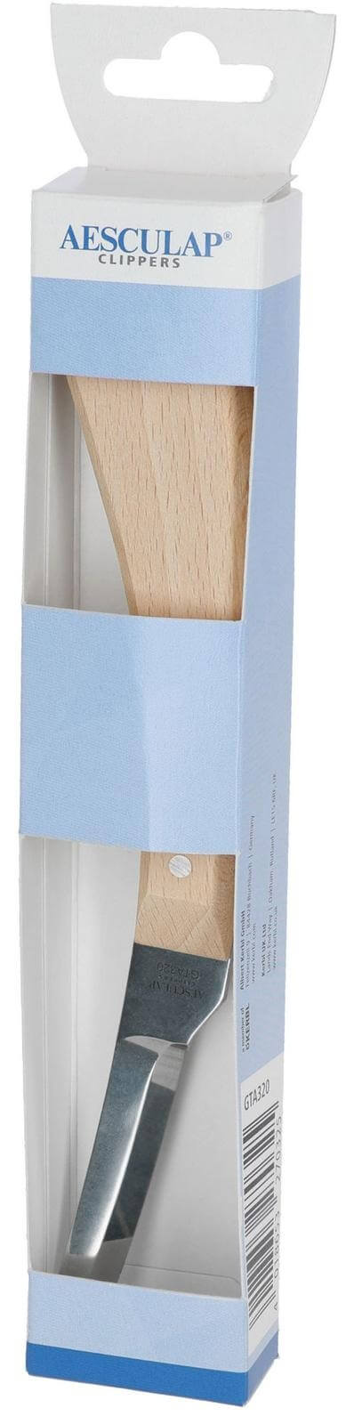 AESCULAP Huf- und Klauenmesser Expert, Produkt allein in Verpackung auf weißem Hintergrund.