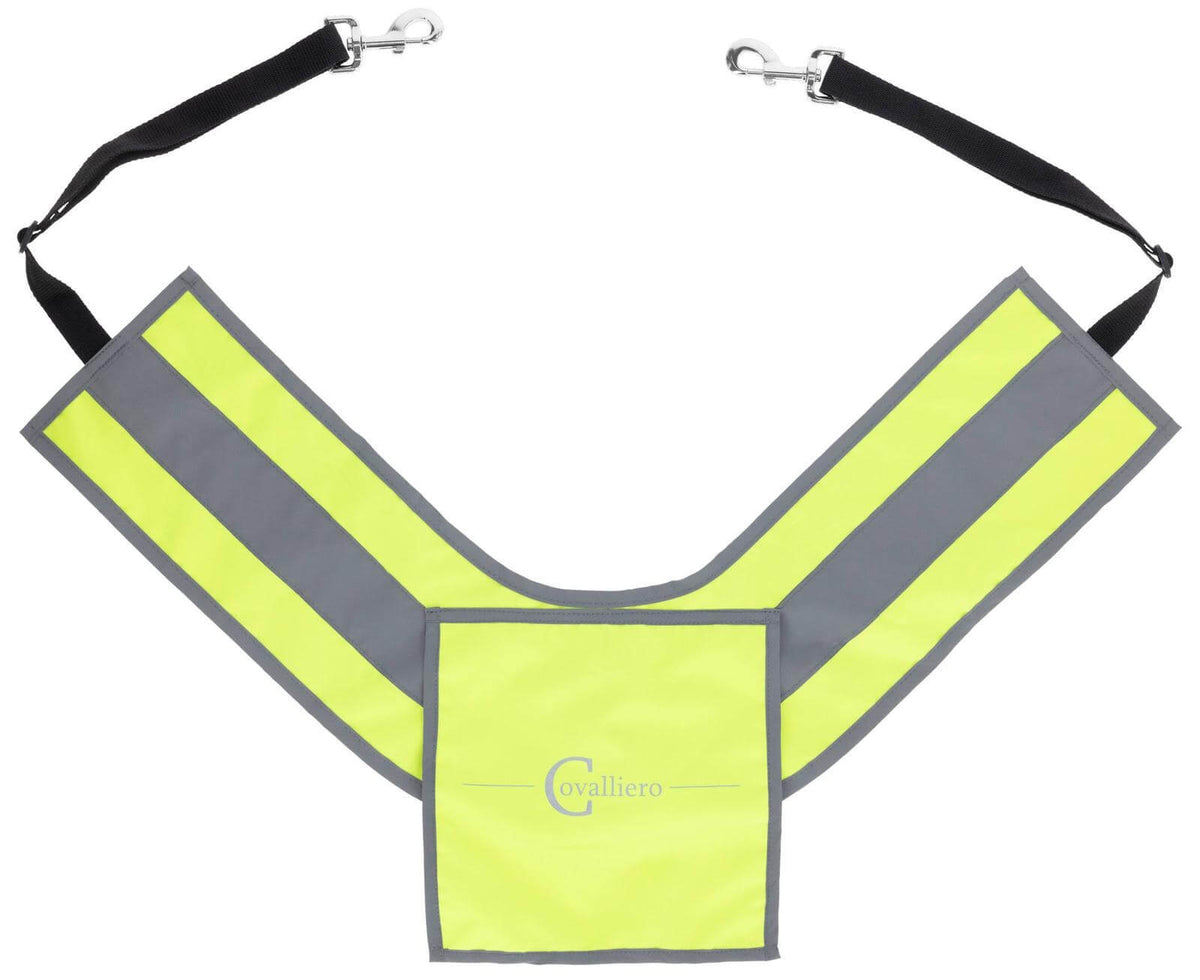 Covalliero Reflex Vorderzeug, Grau Gelb, Produkt allein auf weißem Hintergrund.