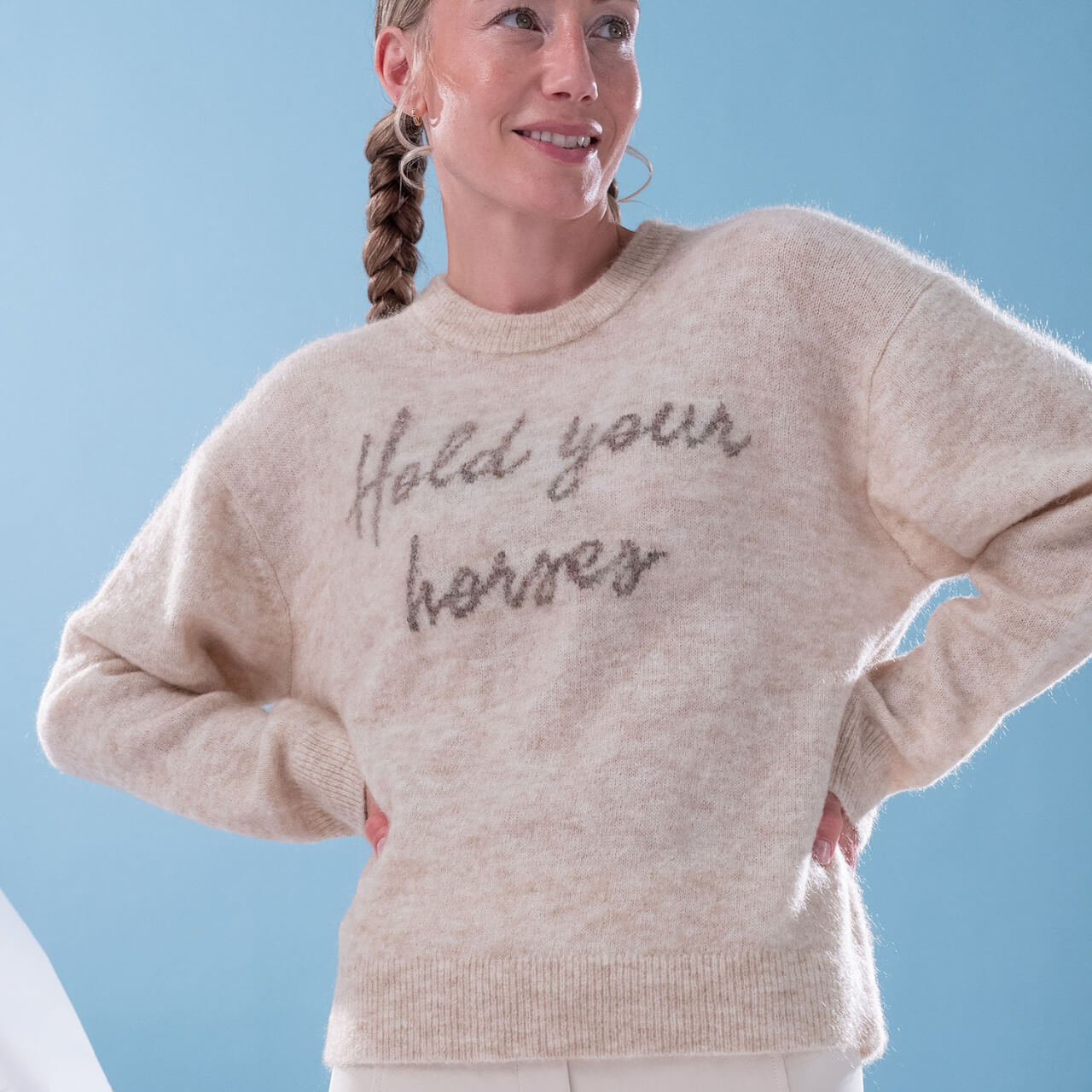 Pullover Damen Quote Mohair Mix Sweater Holiday 2024 Strickpullover