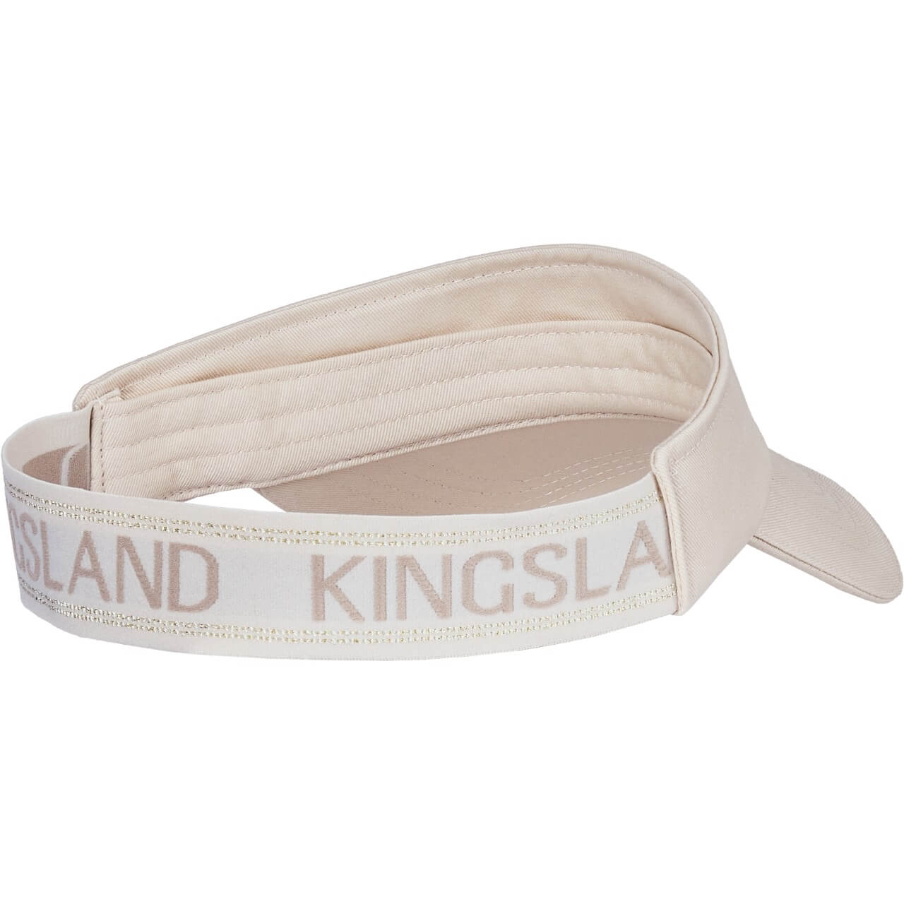 Kingsland Sonnenschild Damen KLNaira FS25 Sonnenvisor, Beige, Produkt allein auf weißem Hintergrund.