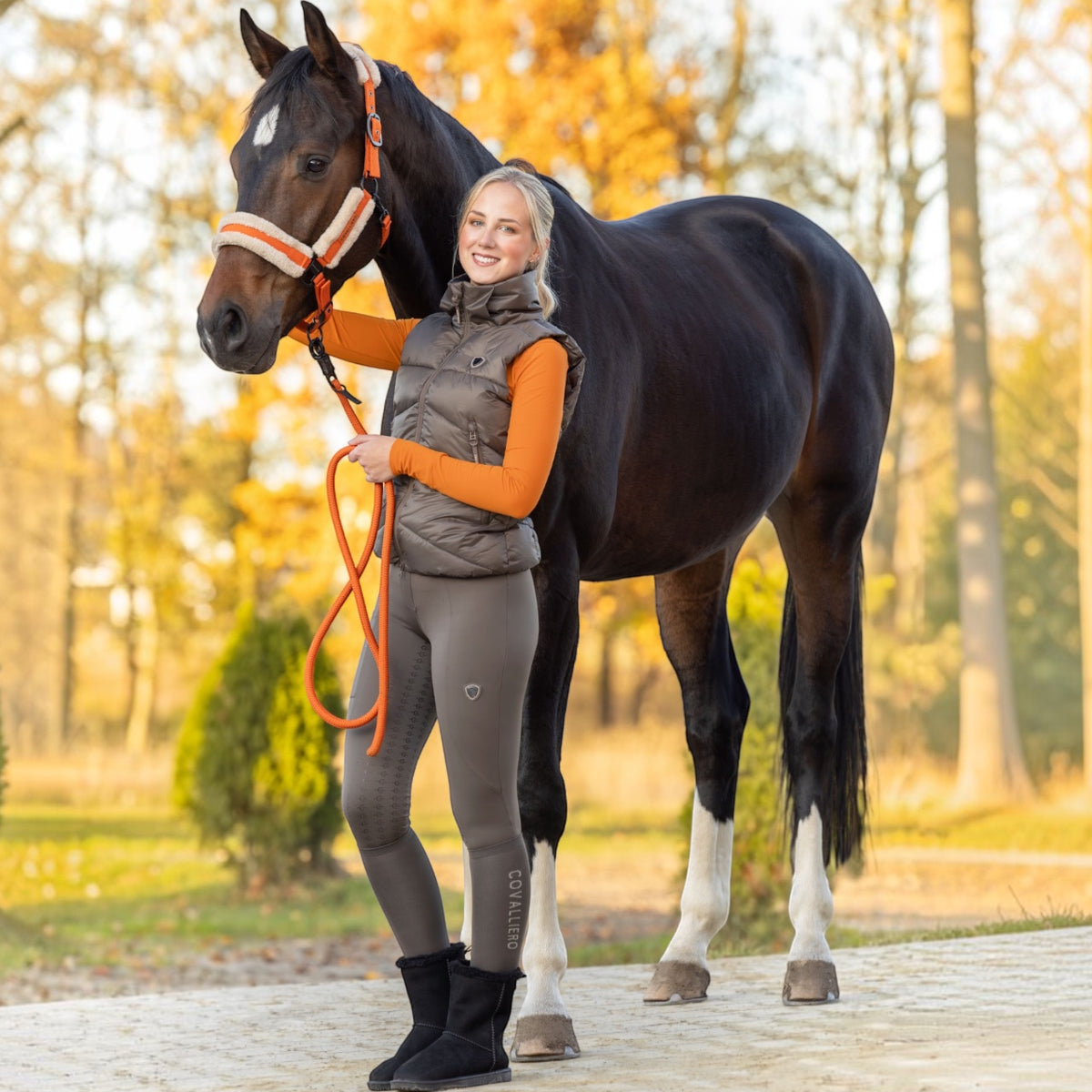 Leggings da equitazione da donna Full Grip Covalliero HW26 Leggings