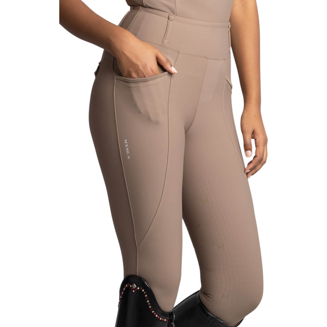 Reitleggings Damen Full-Grip Pro Riding Leggings