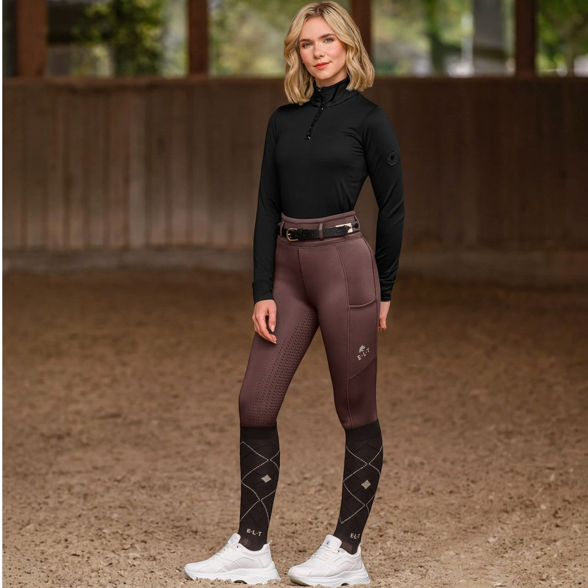 Thermo-Reitleggings Kinder Full-Grip Ella