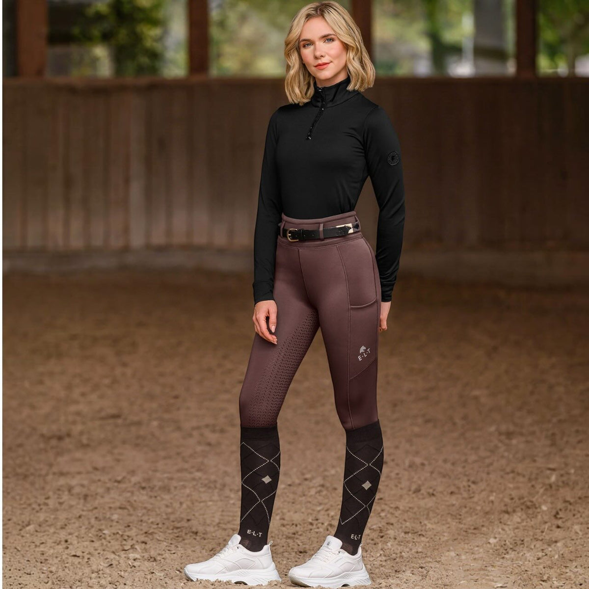 Reitleggings Full-Grip Damen Ella Reithose