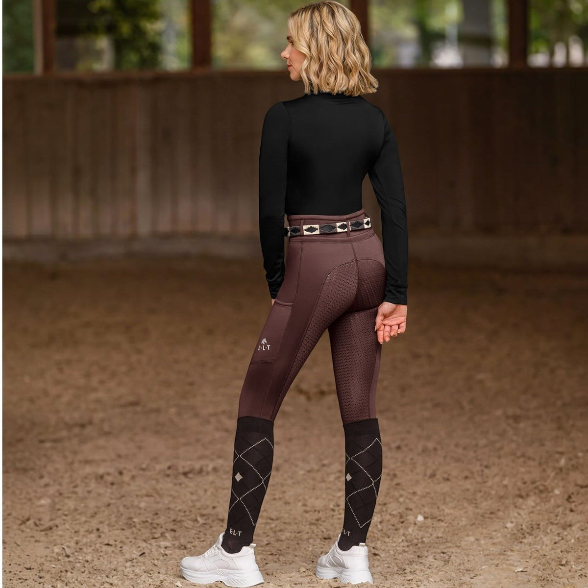 Reitleggings Full-Grip Damen Ella Reithose