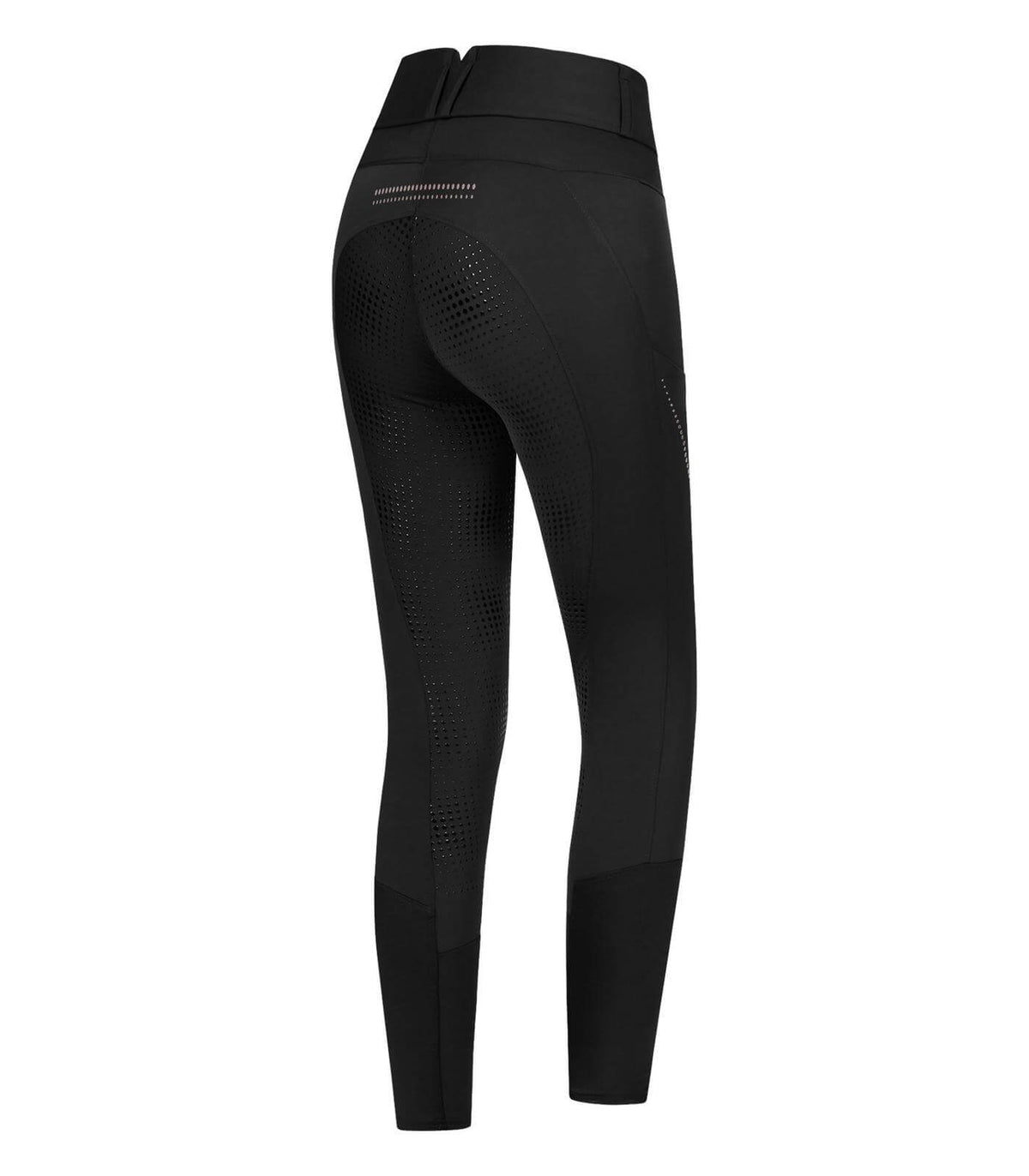 Thermo Reithose Mina, Schwarz, Produkt allein auf weißem Hintergrund.
