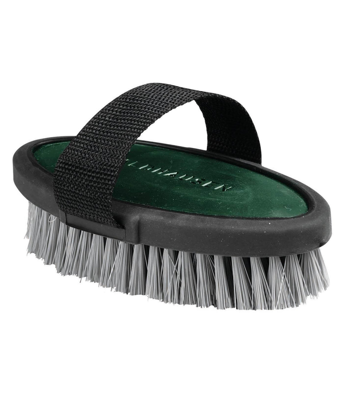 Waldhausen Kardätsche black, 2,5 cm Borsten, 18 cm, Tannengrün, Produkt allein auf weißem Hintergrund.