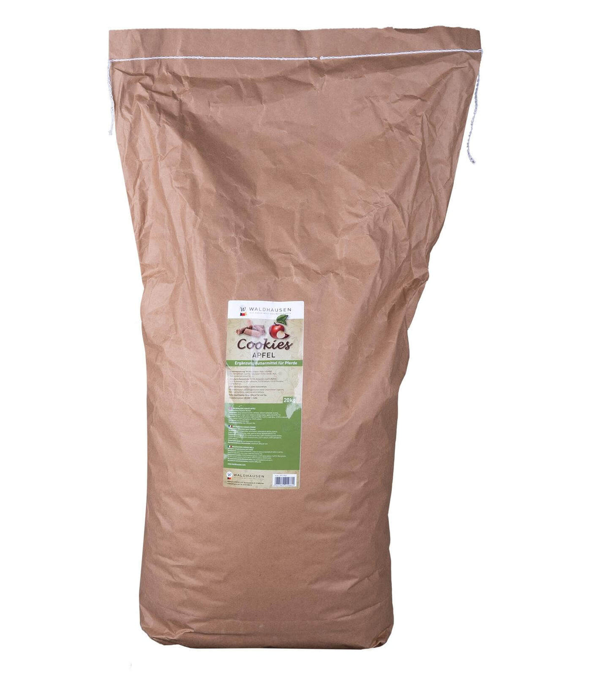 Waldhausen Cookies, 20 Kilogramm, Apfel, Produkt allein auf weißem Hintergrund.
