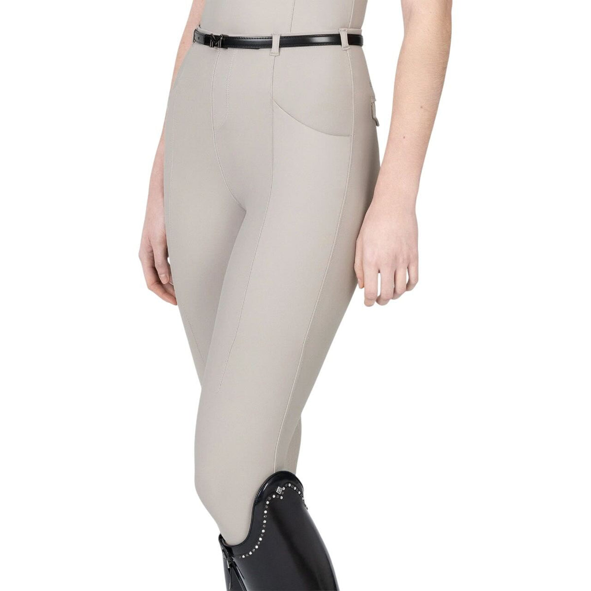 Velya női teljes szilikonos lovaglóleggings + öv
