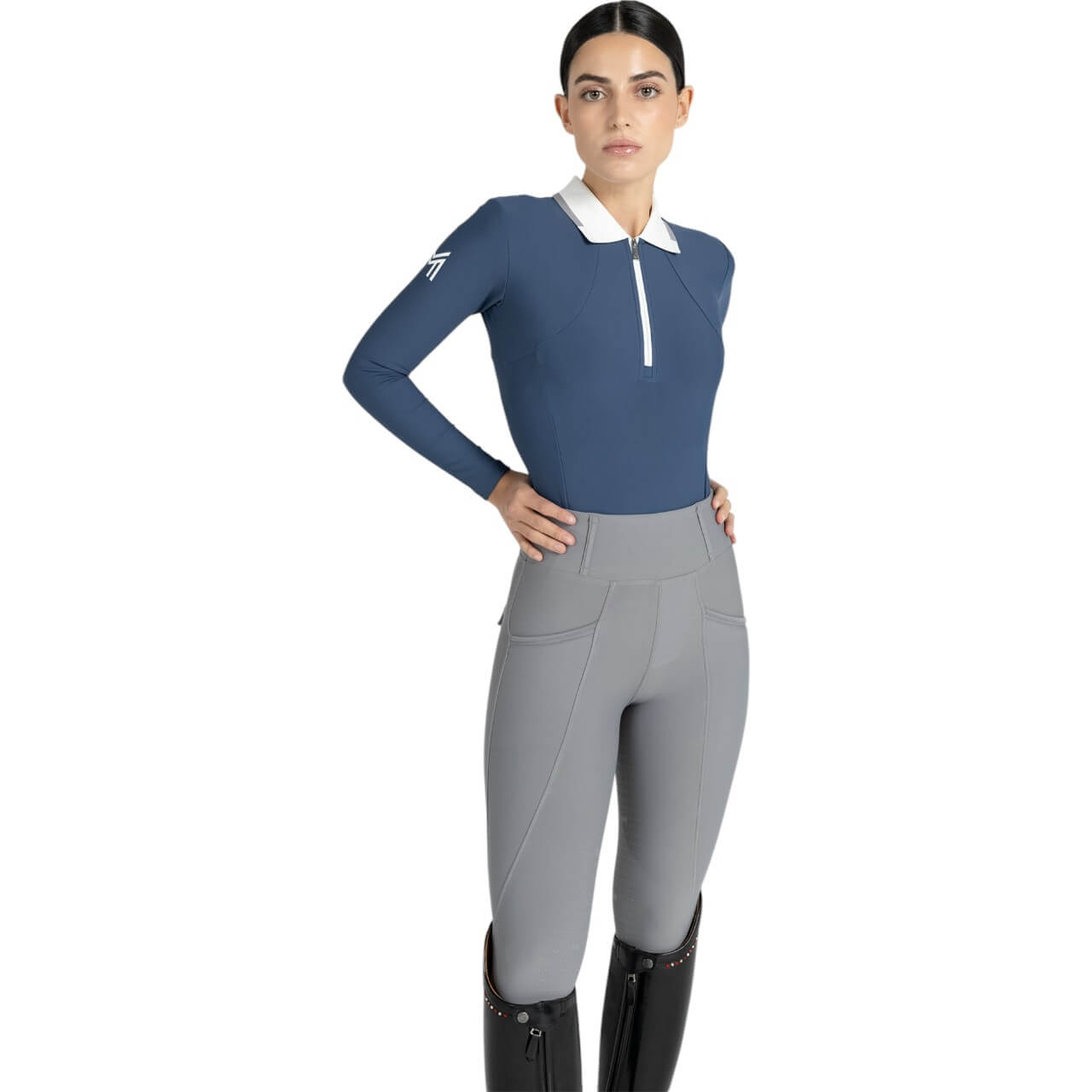 Langarmshirt Damen Concept Long Sleeve Polo Shirt Baselayer
