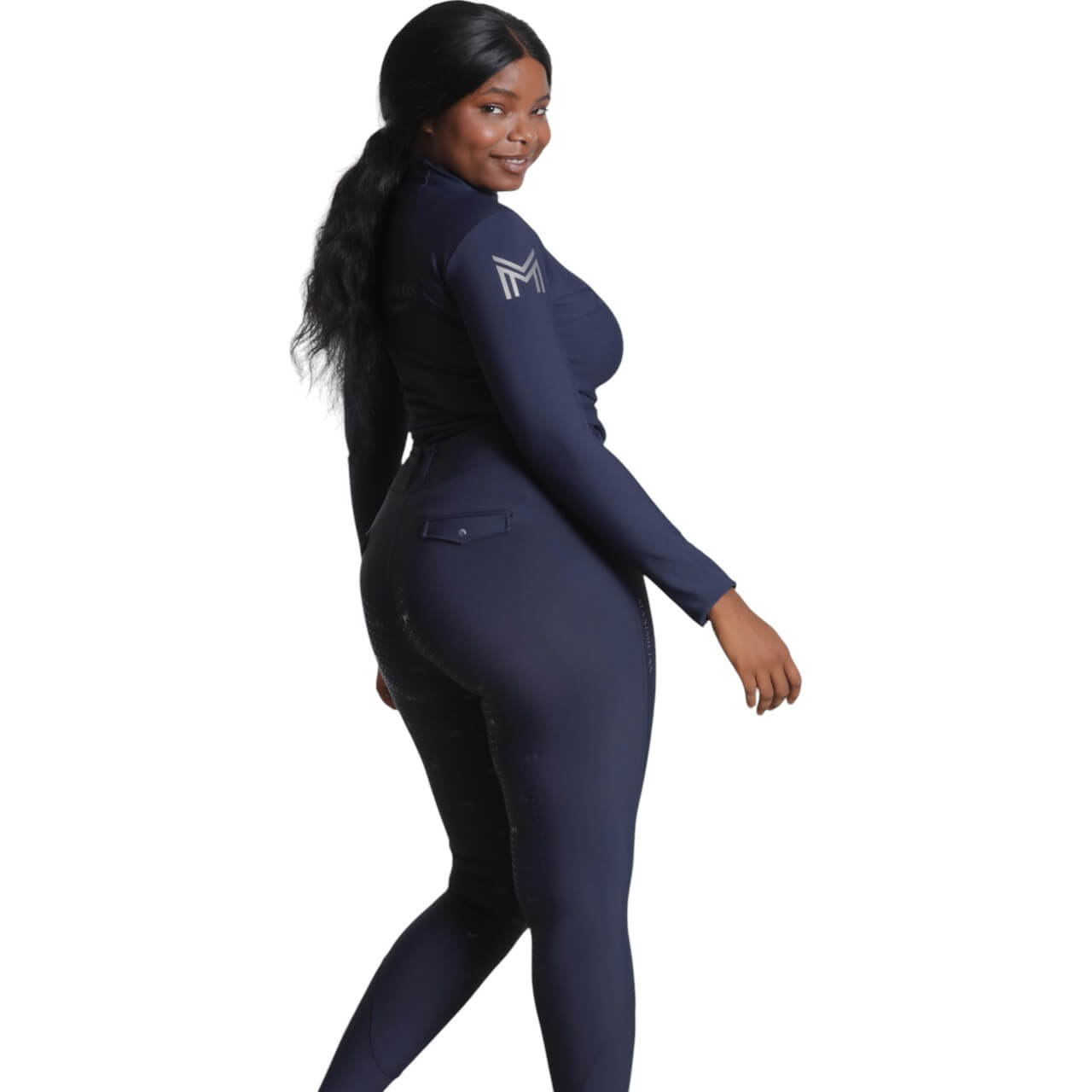 Reitleggings Damen Full-Grip Pro Riding Leggings