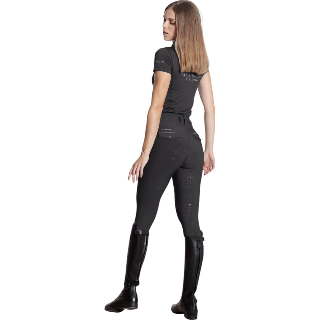 Reitleggings Damen Full-Grip Pro Riding Leggings