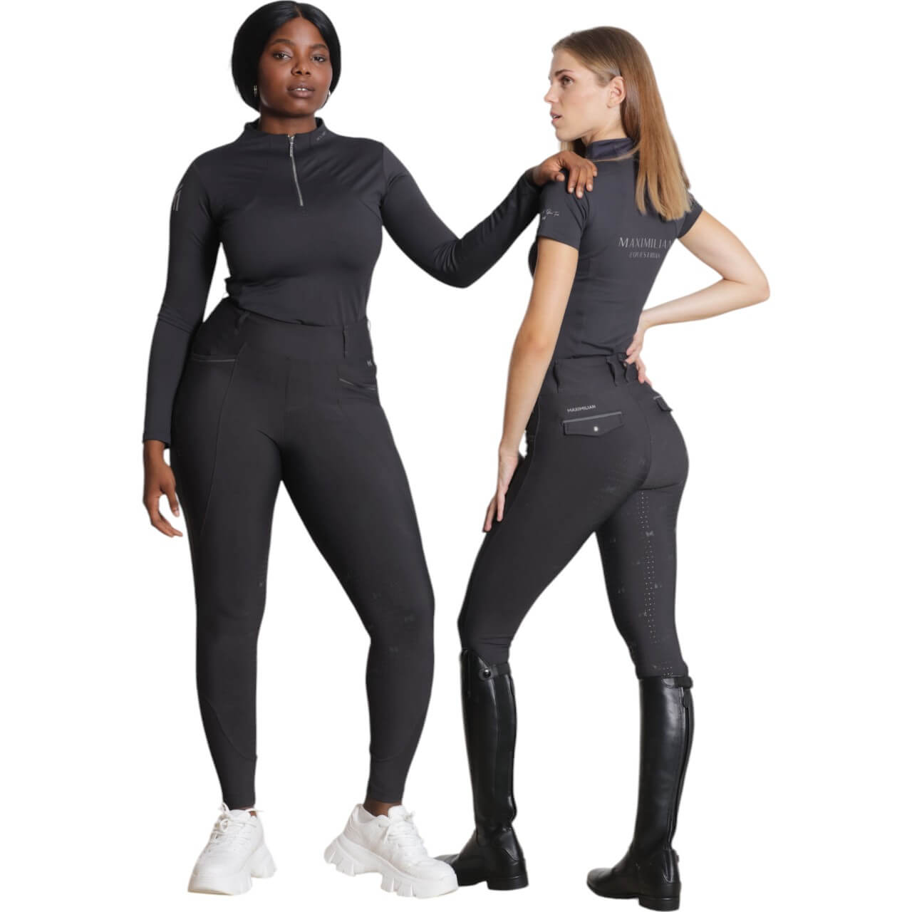 Reitleggings Damen Full-Grip Pro Riding Leggings