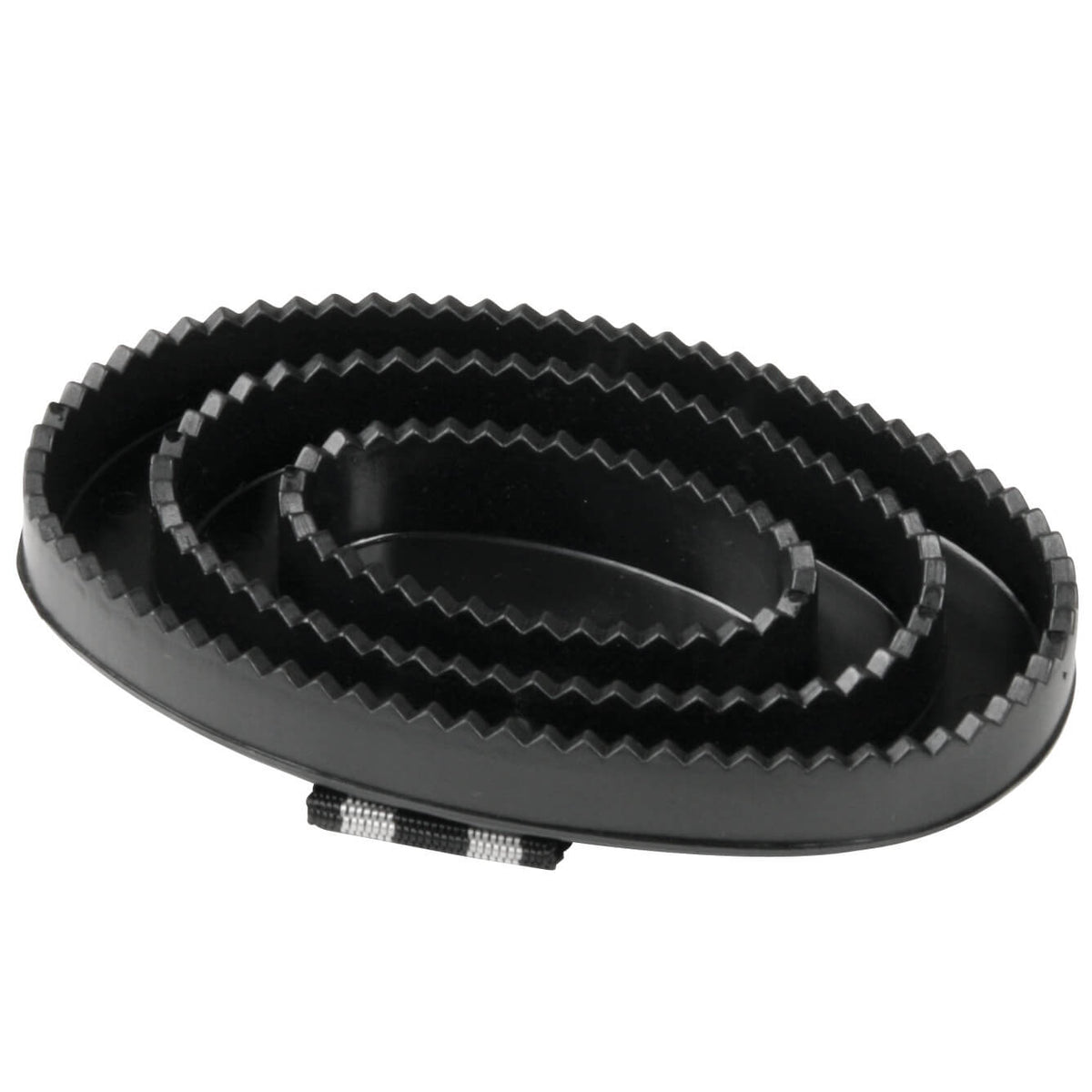 Plastikstriegel, oval