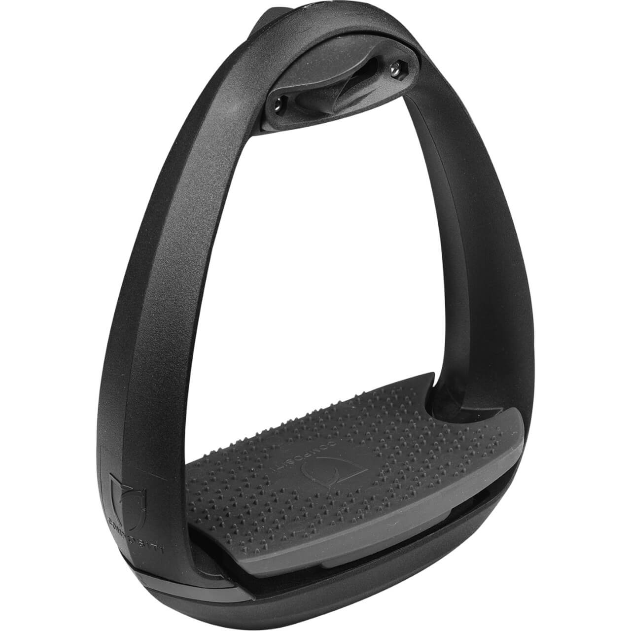 Compositi Steigbügel EOLE Airstep, Schwarz, Produkt allein auf weißem Hintergrund.