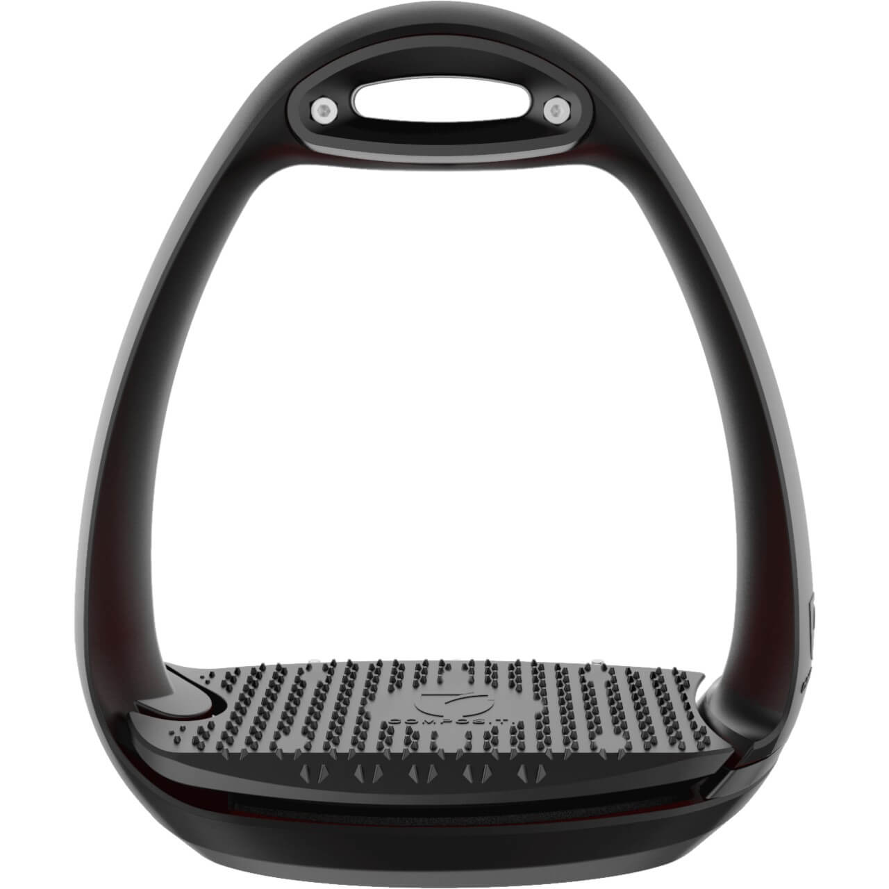 Steigbügel EOLE Airstep, Schwarz, Produkt allein auf weißem Hintergrund.