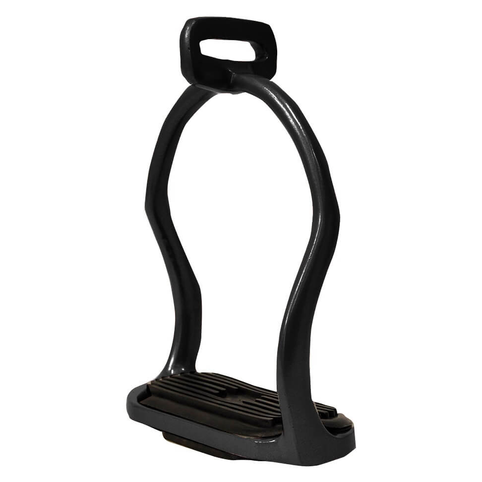 Island Steigbügel Alu, schwarz, 12cm