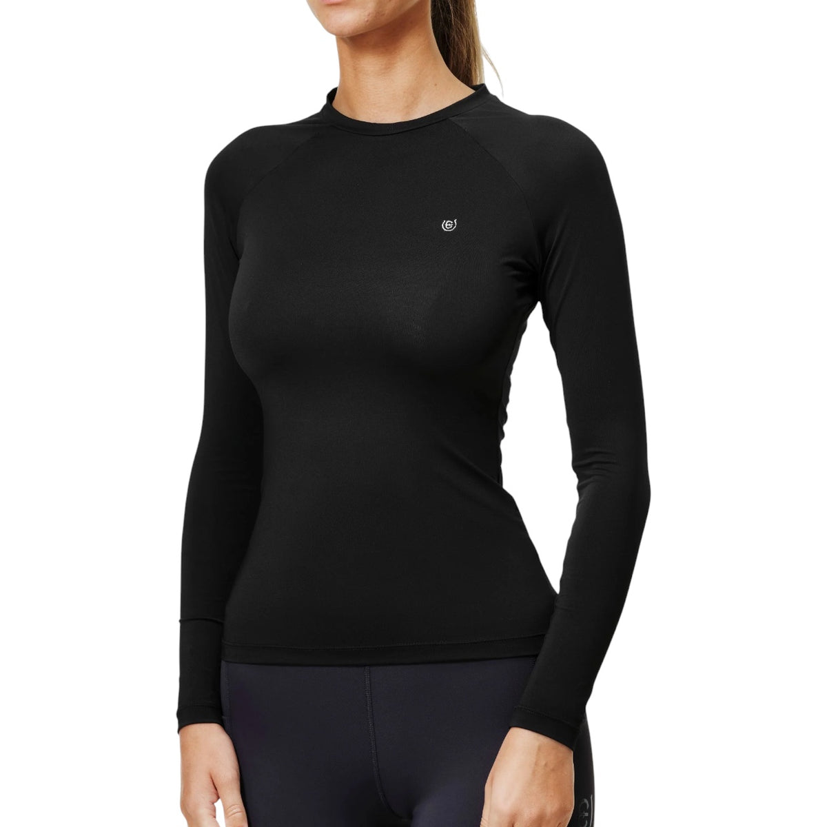 Funktiounsshirt Dynamic Base Layer Top schwaarz Laangaarmshirt