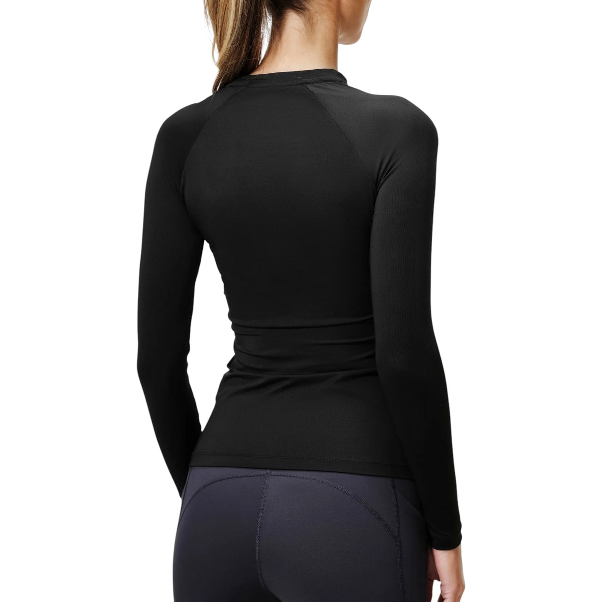 Funktiounsshirt Dynamic Base Layer Top schwaarz Laangaarmshirt