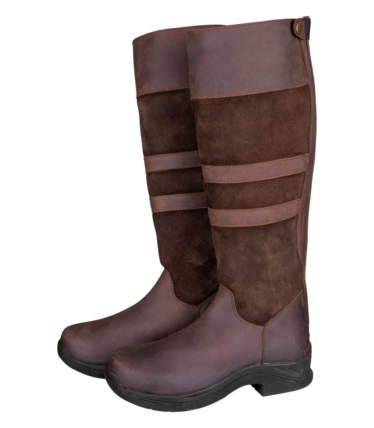 Winter Stallstiefel Oakland, Braun, Produkt allein auf weißem Hintergrund.