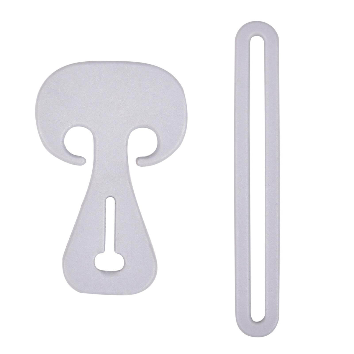 Waldhausen Safe-Gum 6er Set für Karabiner und T-Verschlüsse, Hellgrau, Detailaufnahme der Soll-Bruch-Gummis.