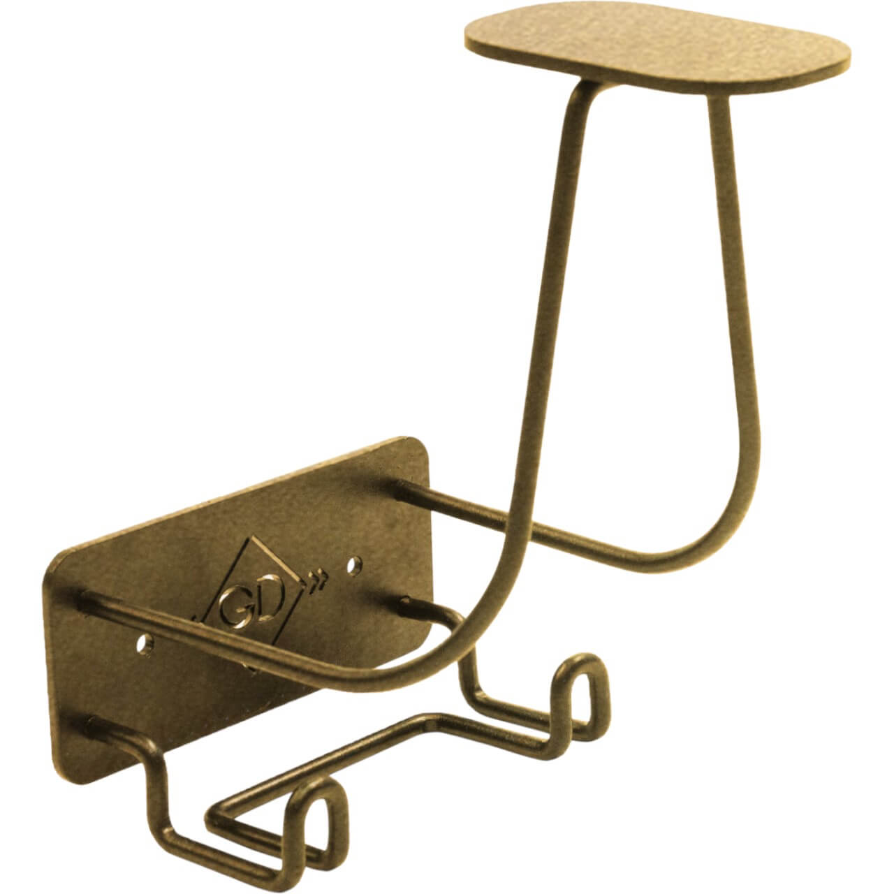 Reithelmhalter Stahl mit Haken