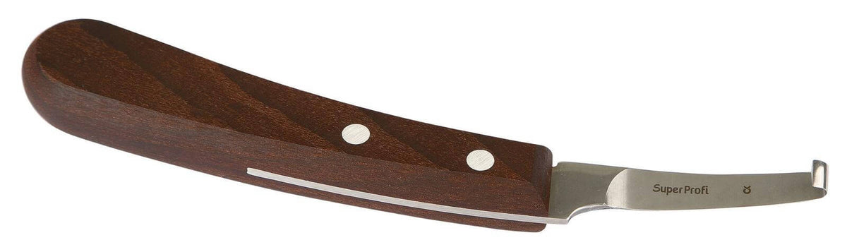 Huf- und Klauenmesser SuperProfi Hufmesser, braun, Produkt allein auf weißem Hintergrund.