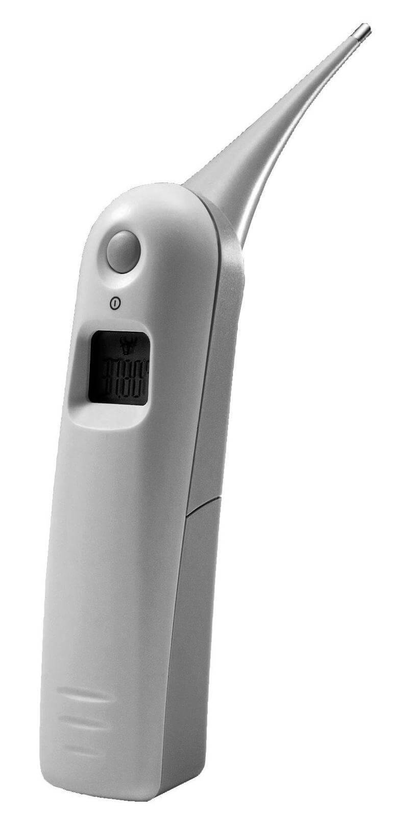 KERBL Digital Thermometer topTEMP, Grau, Produkt allein auf weißem Hintergrund.