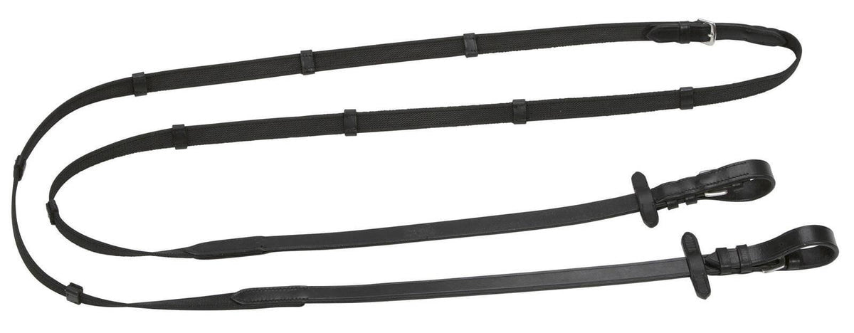 Covalliero Gummizügel AntiSlip, Schwarz, Produkt allein auf weißem Hintergrund.