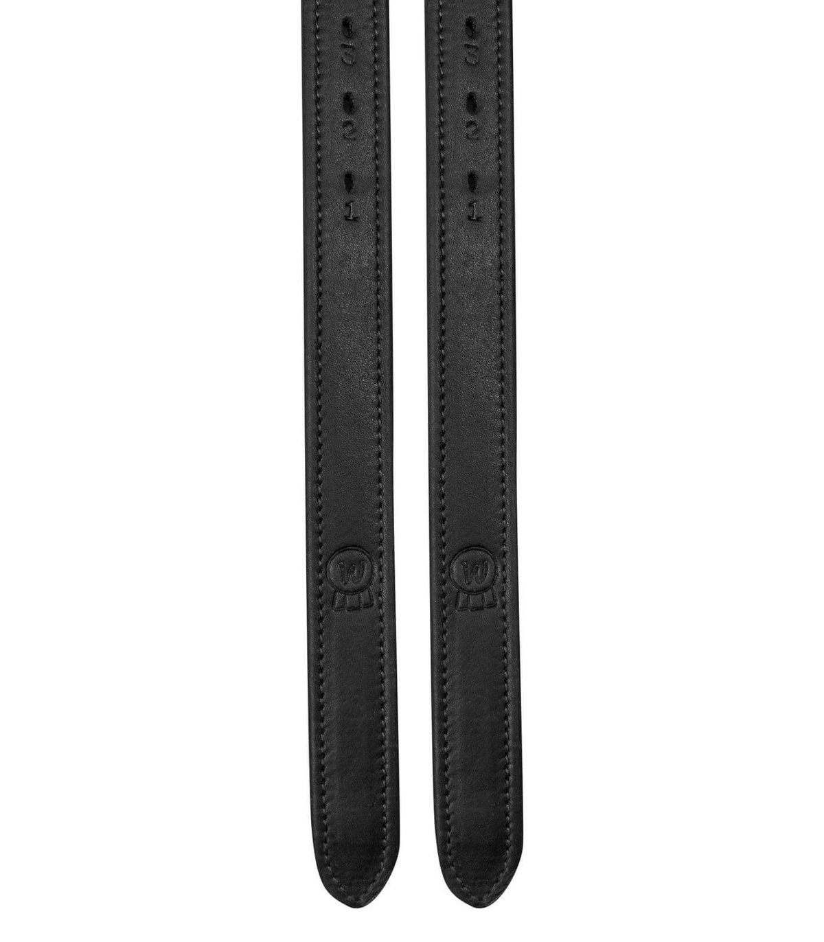 Waldhausen Steigbügelriemen Premium, Schwarz, Produkt allein auf weißem Hintergrund.