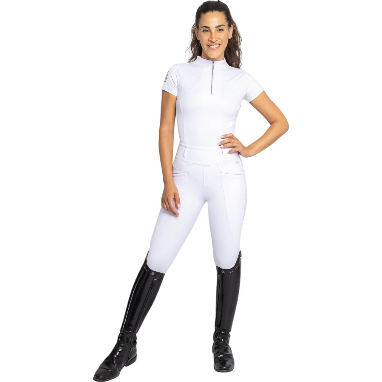 Reitleggings Damen Full-Grip Pro Riding Leggings