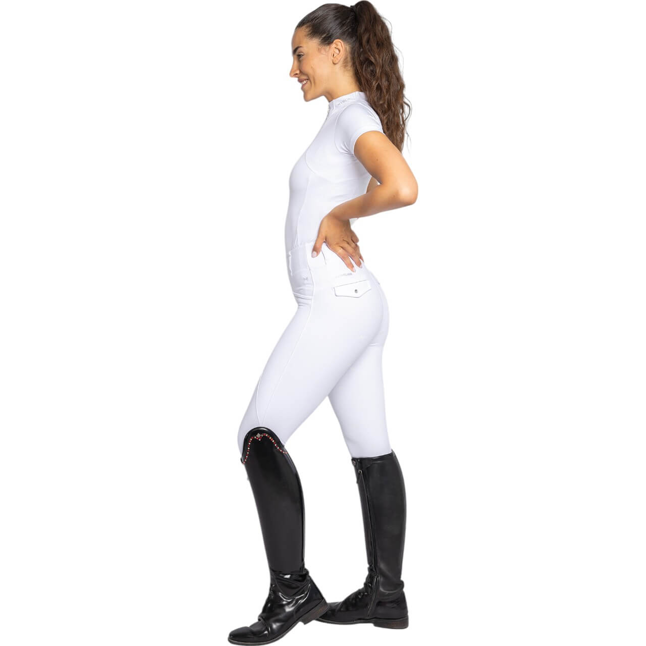 Reitleggings Damen Full-Grip Pro Riding Leggings