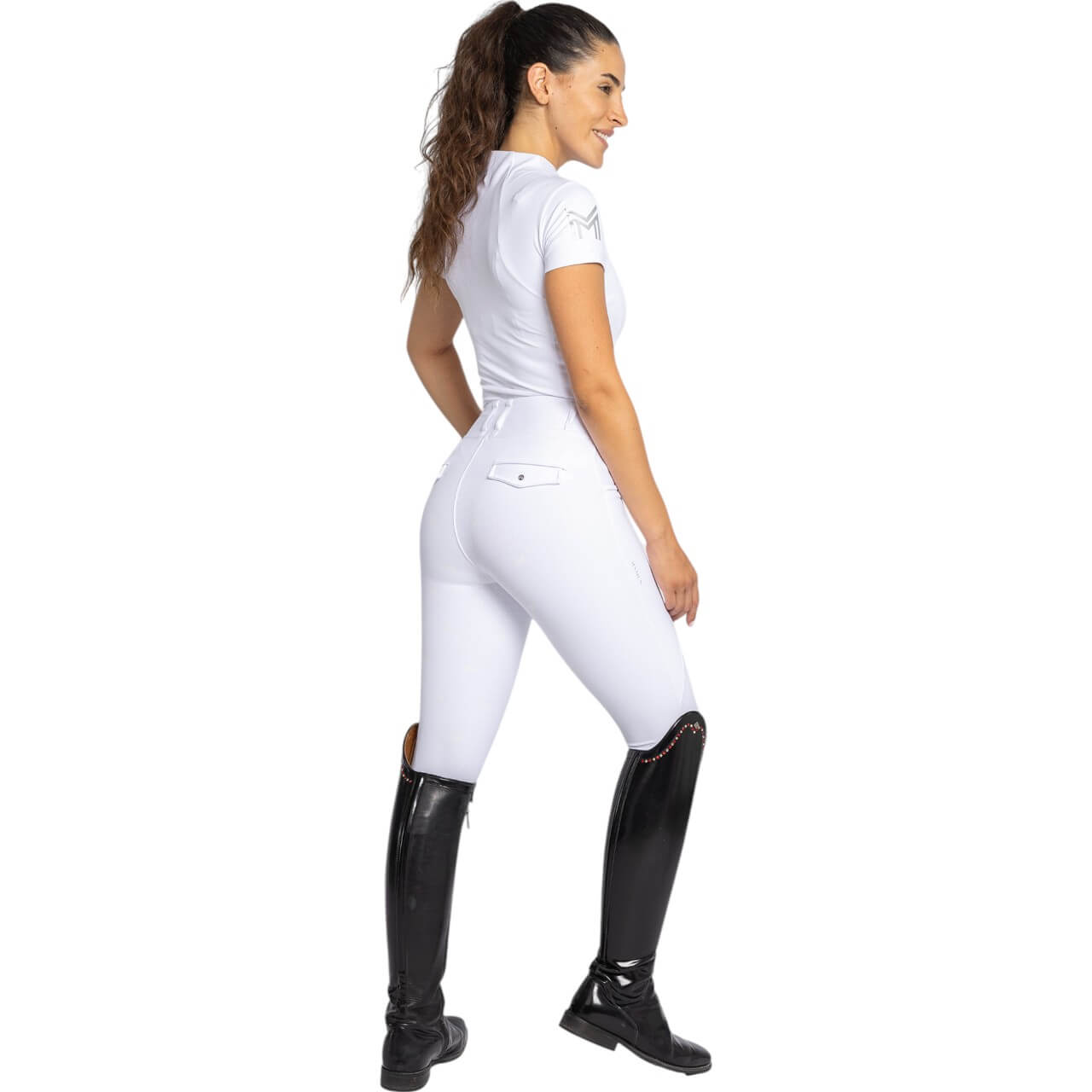 Reitleggings Damen Full-Grip Pro Riding Leggings