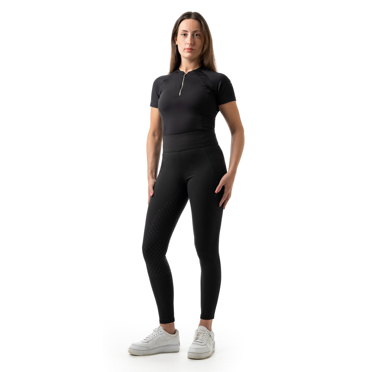 Reitleggings Damen Knee Grip Pro Shape Damenleggings