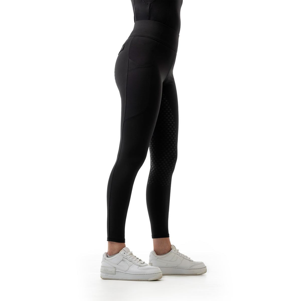 Reitleggings Damen Full Grip Pro Shape Damenleggings