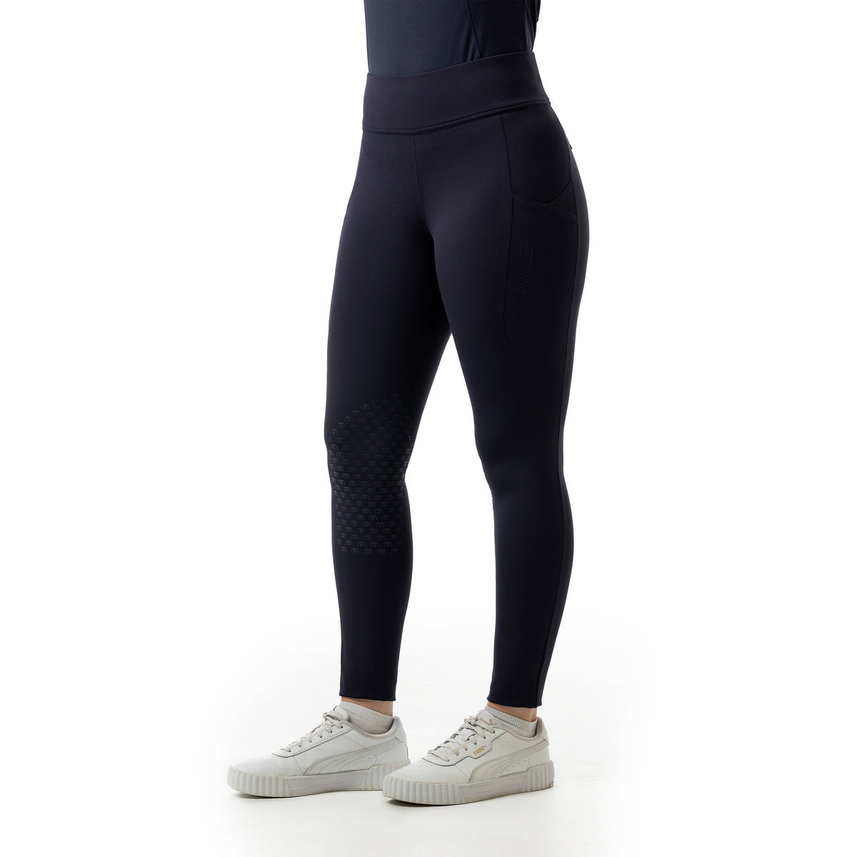 Reitleggings Damen Knee Grip Pro Shape Damenleggings